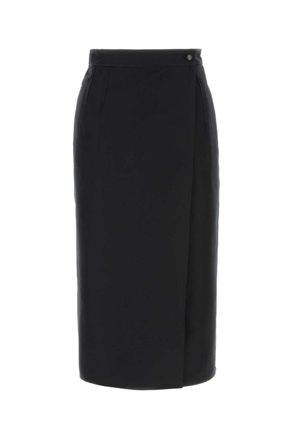 Bottega Veneta Nera 98% Cotton skirt in black