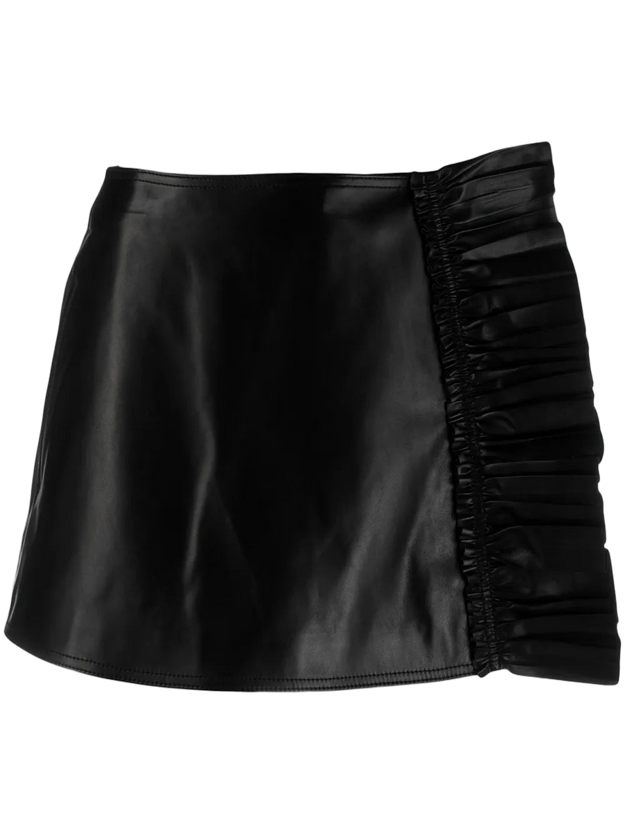 Valentino Leather shorts in black