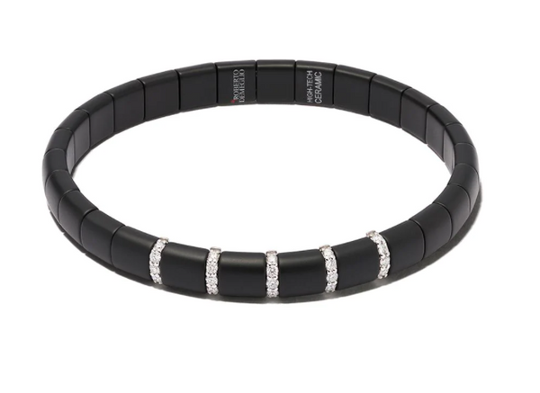 Roberto Demeglio 18kt White Gold bracelet in black