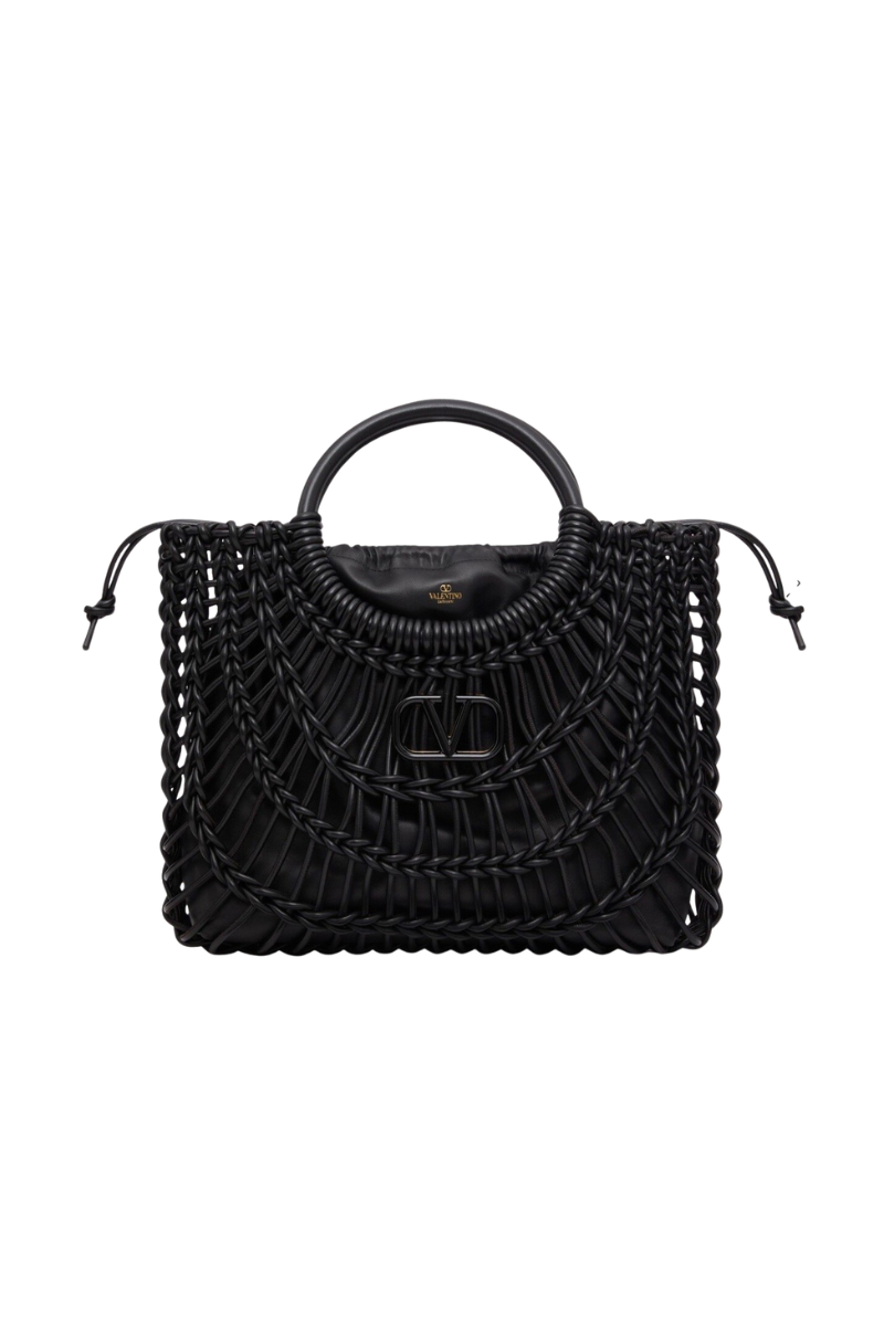 Valentino Garavani 100% leather shoulder bag in black