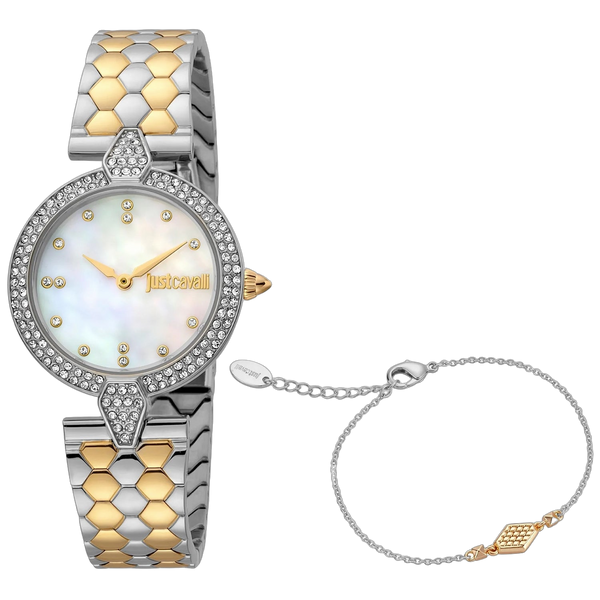 Just Cavalli Stainless steel case watch in silver