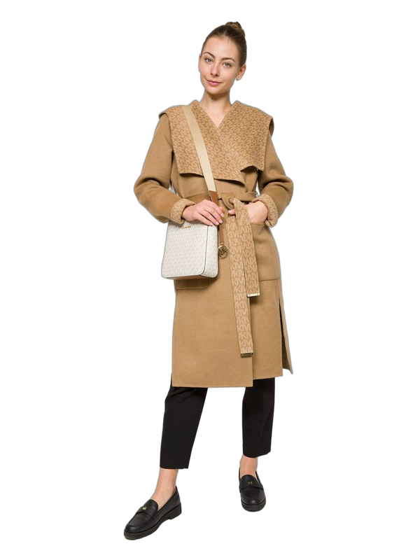 Michael Kors 89.4% Coated Canvas crossbody bag in beige
