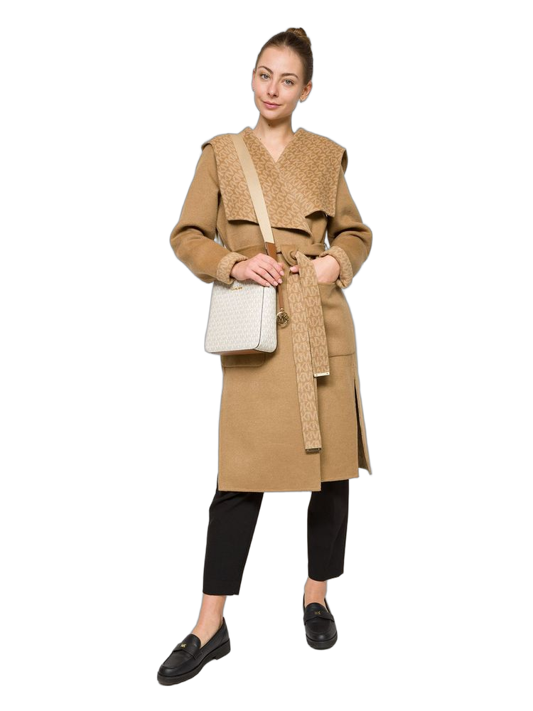 Michael Kors 89.4% Coated Canvas crossbody bag in beige