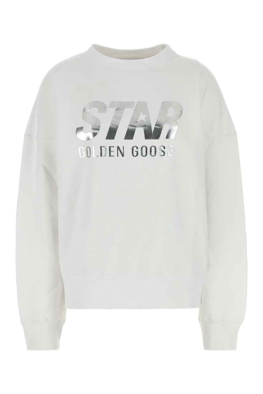 White Cotton Sweatshirt Opticwhite Exterior: Felpe