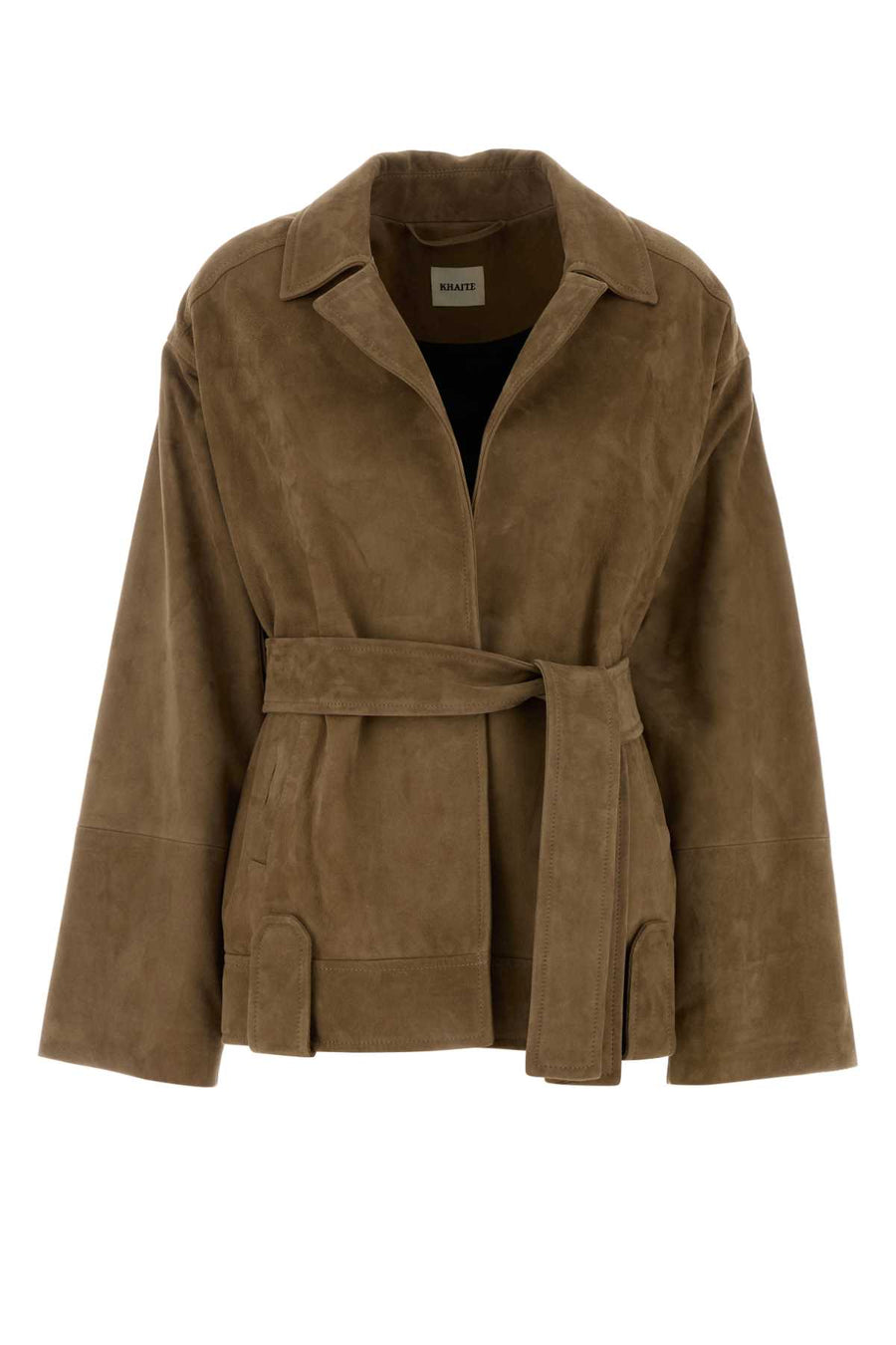 Biscuit Suede Alder Jacket Khaki Exterior: Lamb Lining: Cupro Giacche E Gilet