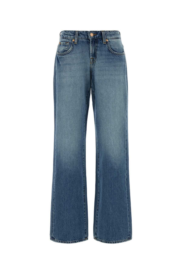 Denim Low Straight Jeans Blumedio Exterior: Cotton