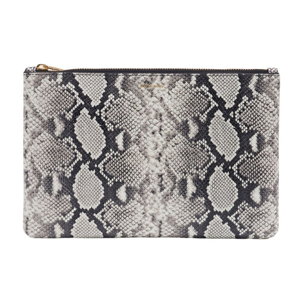 Anine Bing Calfskin clutch in gray
