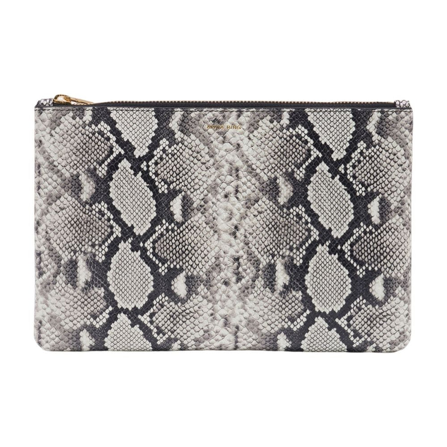 Anine Bing Calfskin clutch in gray