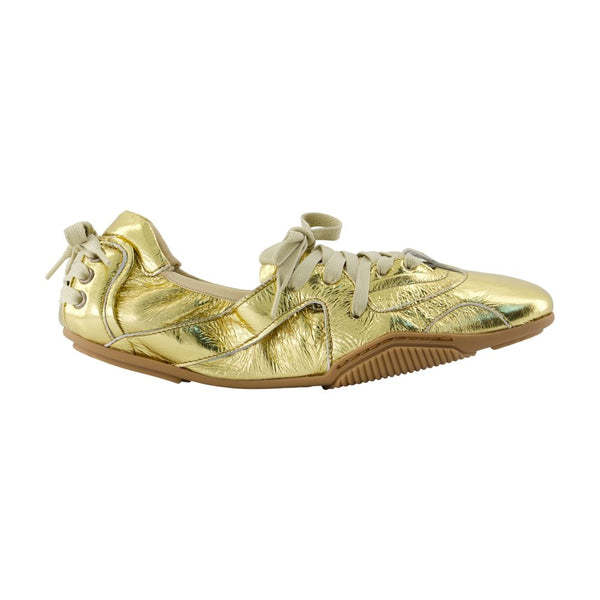 Acne Studios lambskin flat in gold