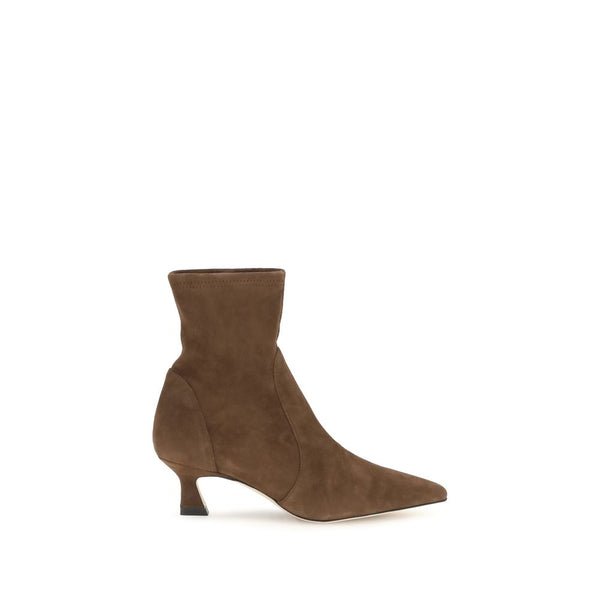 Stuart Weitzman 100% Calf Leather Bos Taurus ankle boot in brown