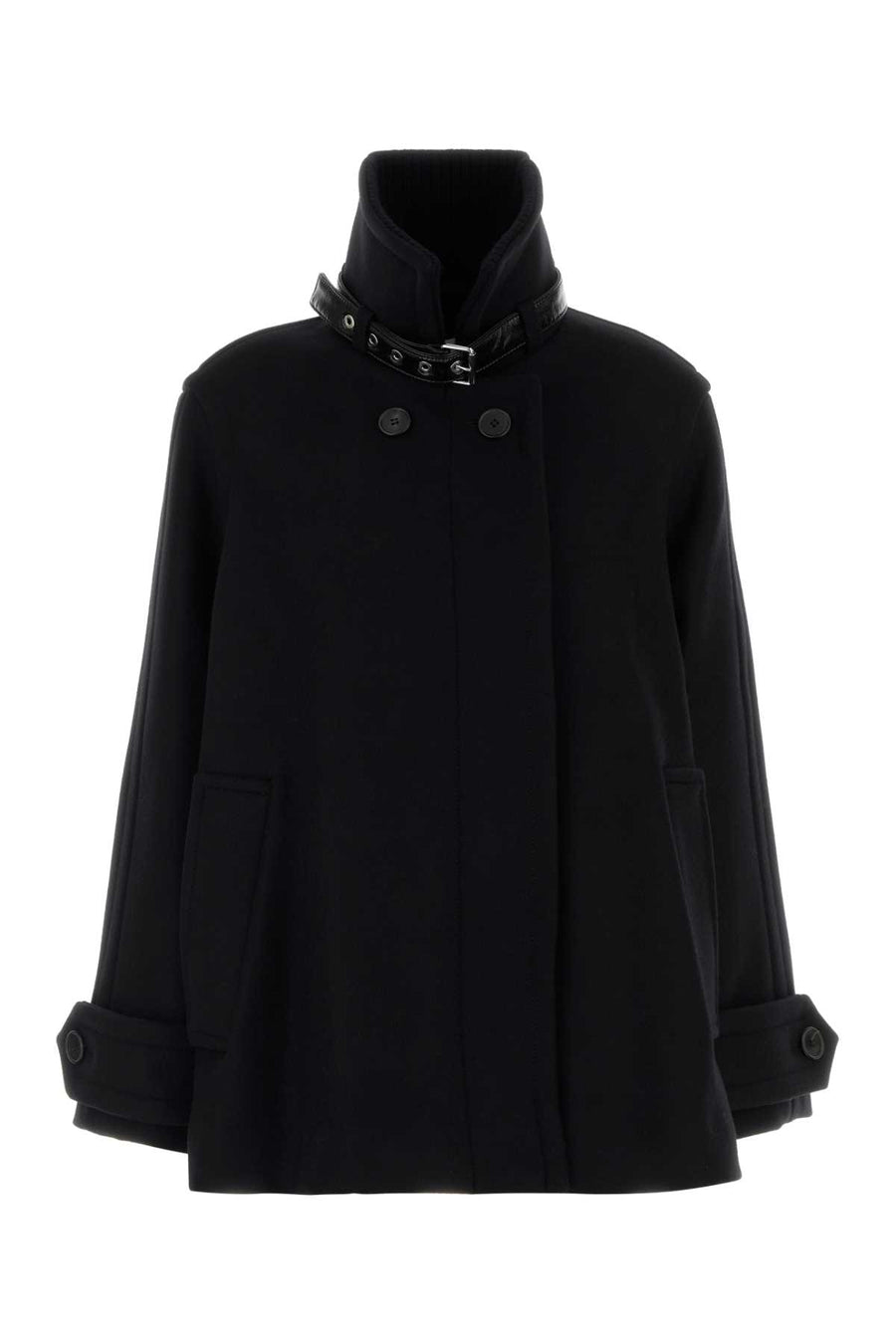 Black Wool Coat Noir Cappotti