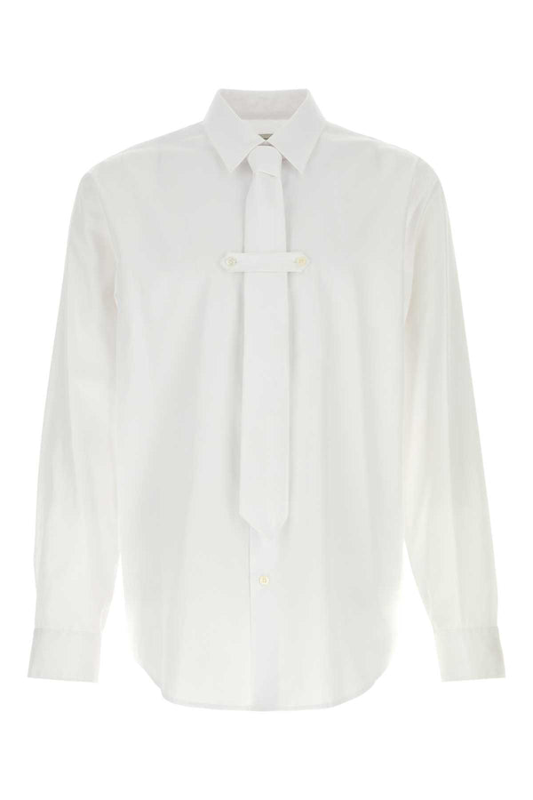 White Poplin Shirt Exterior: Cotton Maglie