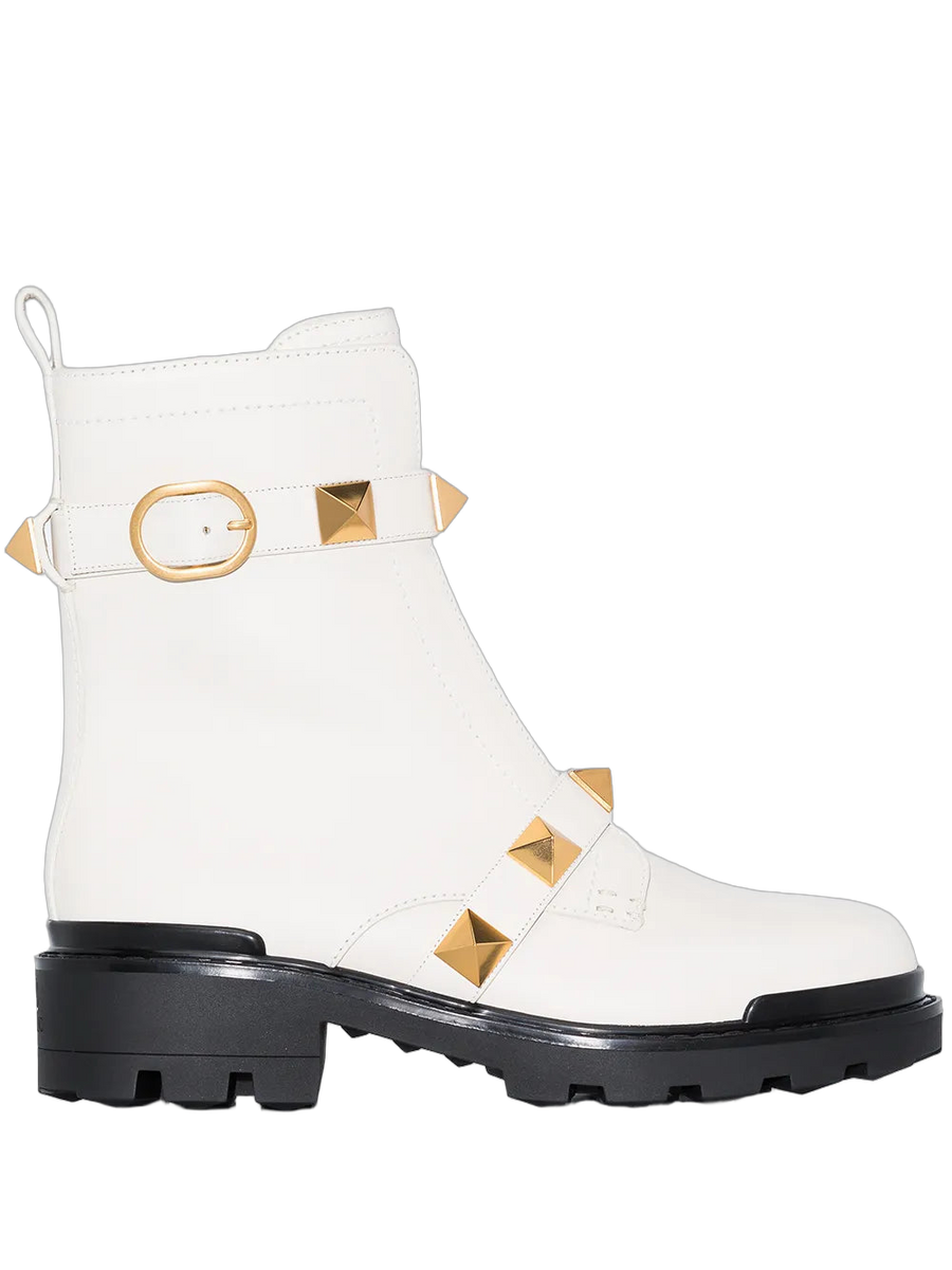 Valentino Leather boot in white