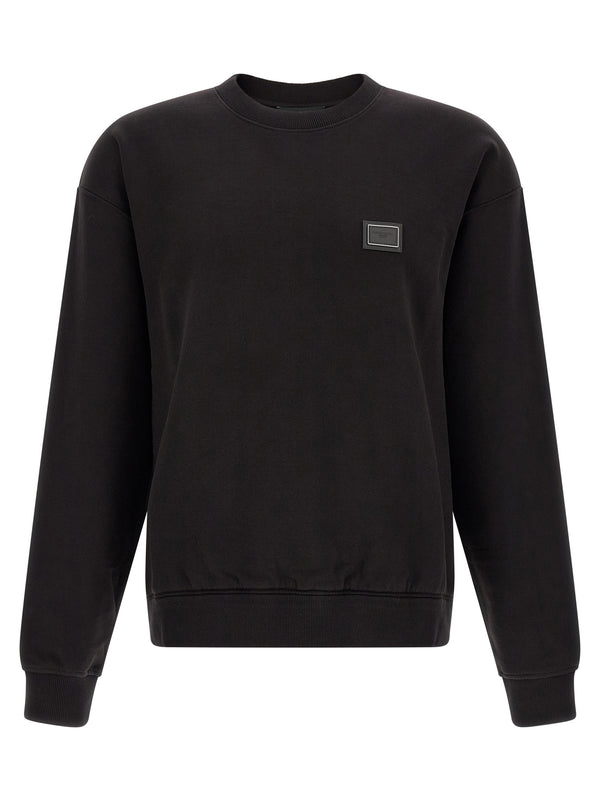 Black Cotton Sweatshirt Clothing