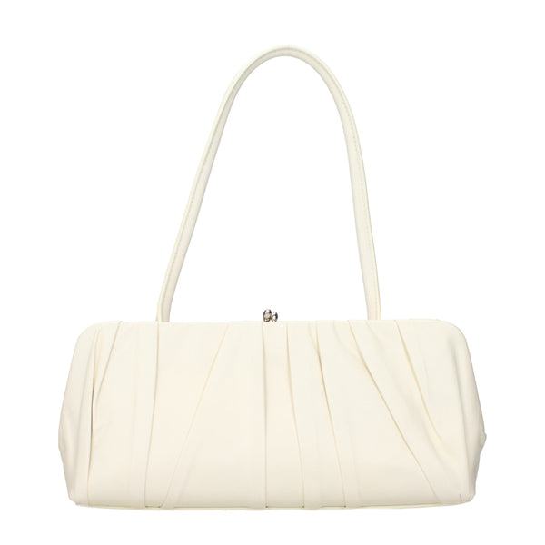 Jil Sander Leather shoulder bag in white