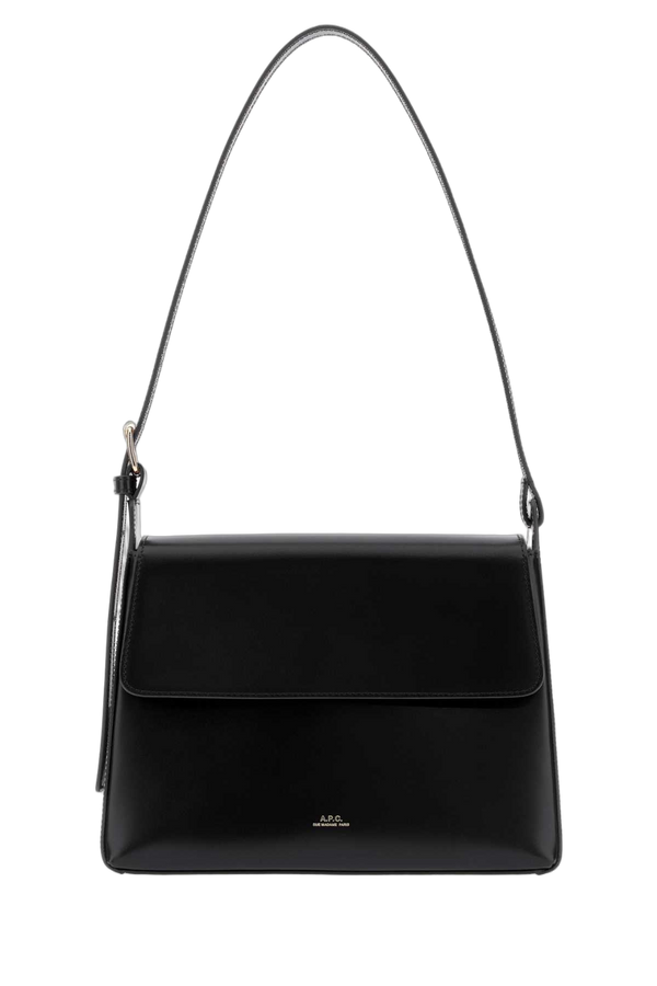 A.P.C. Virginie 100% Leather shoulder bag in black