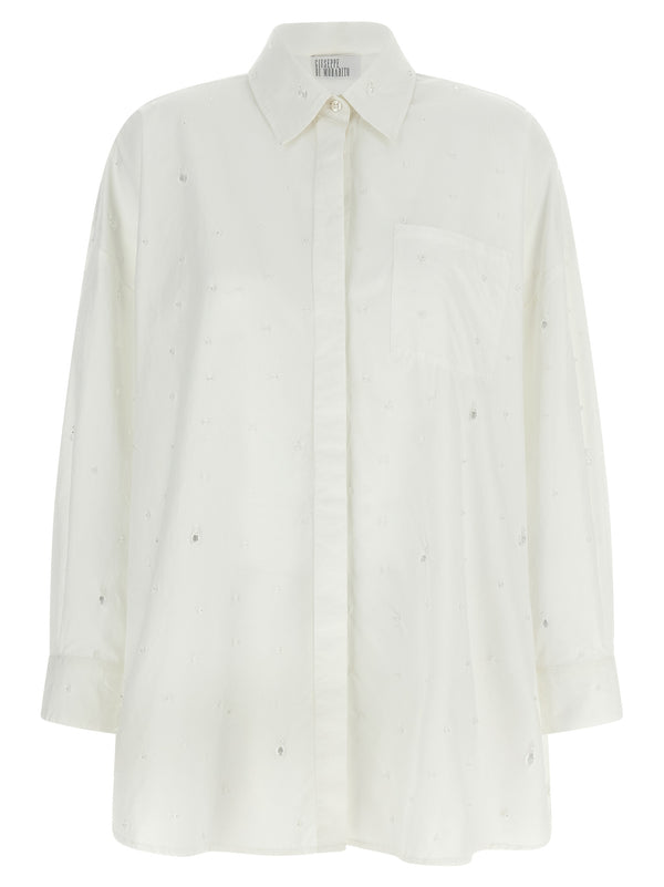 Giuseppe Di Morabito 100% Cotton blouse in white
