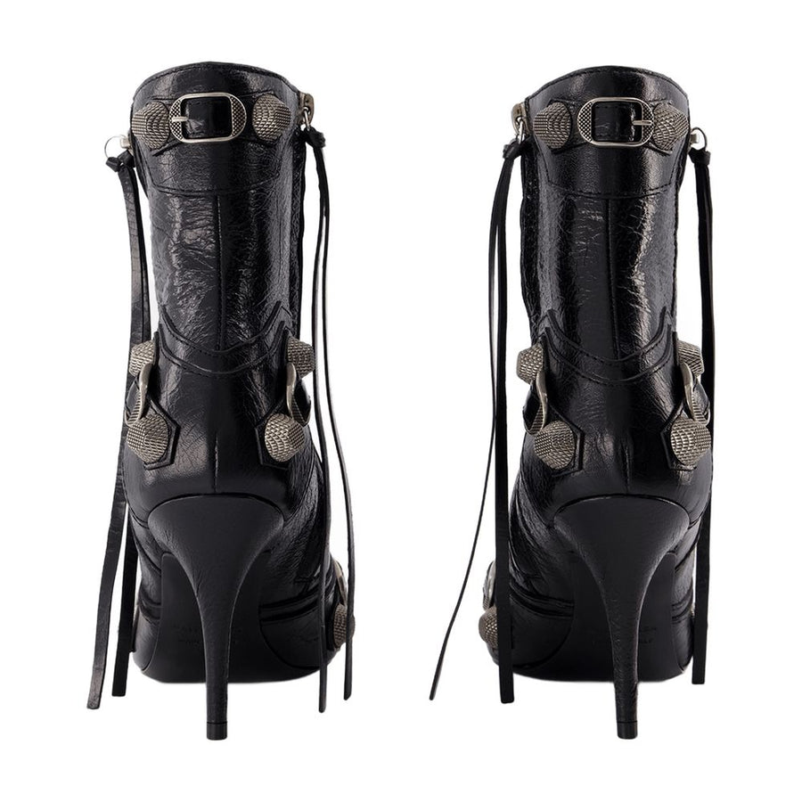Balenciaga leather ankle boot in black
