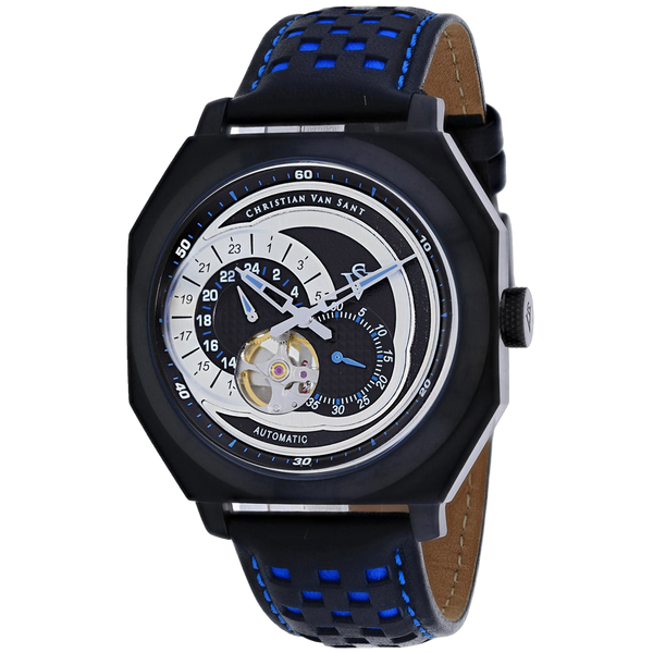 Christian Van Sant Stainless steel case watch in black
