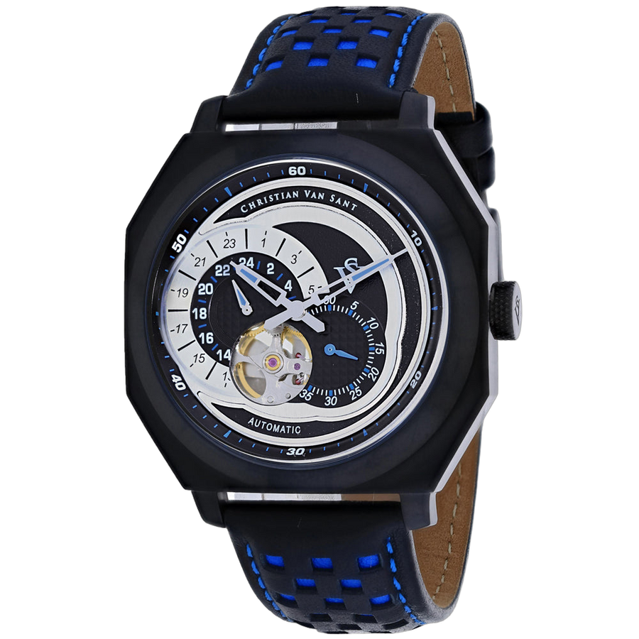Christian Van Sant Stainless steel case watch in black