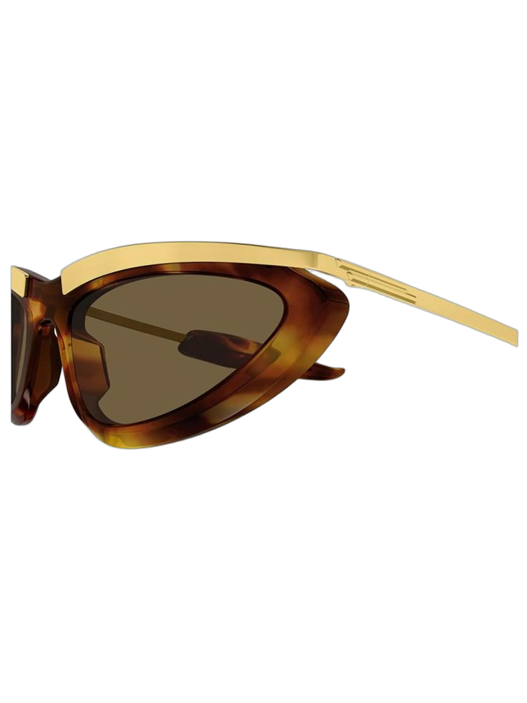 Bottega Veneta BV1477S Mixed acetate sunglasses in havana
