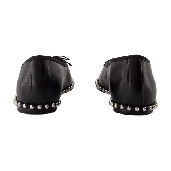 Alexander Wang Lambskin ballerina flat in black