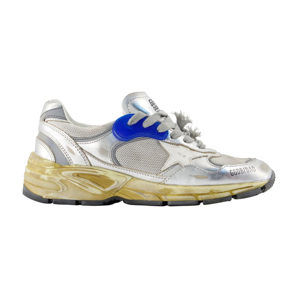 Golden Goose Deluxe Brand Cowhide sneaker in silver