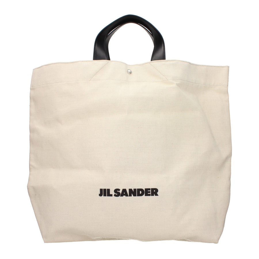 Jil Sander Fabric canvas tote bag in beige