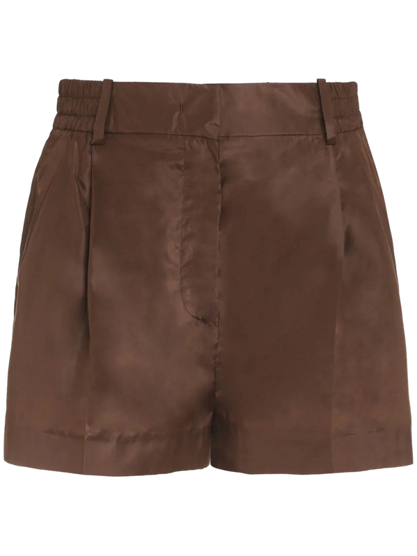 Valentino Silk shorts in brown