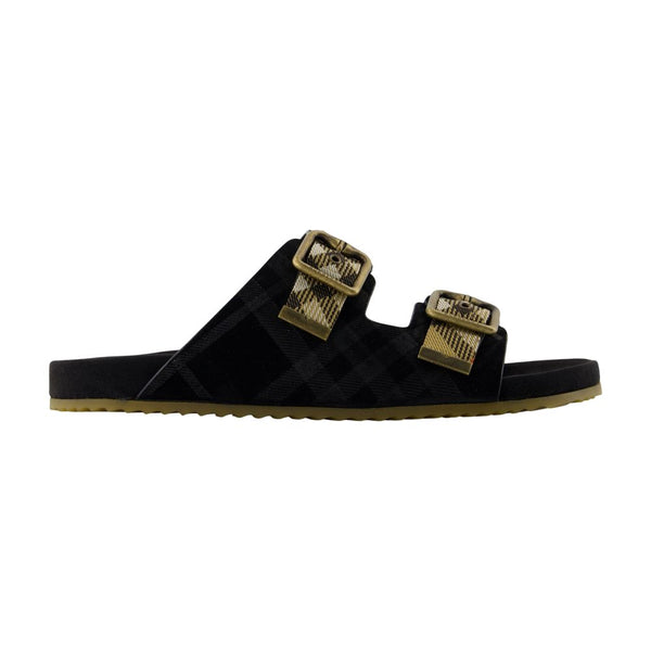 Mf Urchin Sandals - Burberry Leather Black Calfskin Shoes /