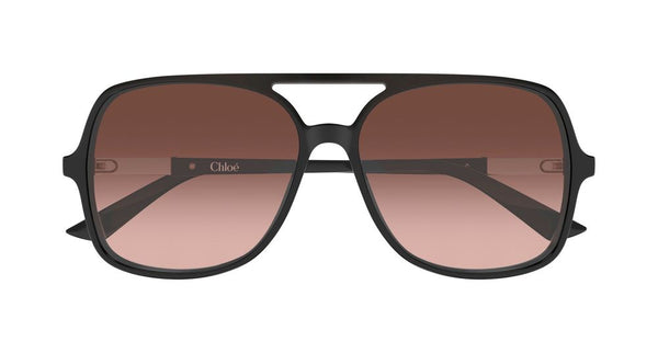 Chloé CH0364S Recycled Acetate frame; Bio Nylon lenses sunglasses in black