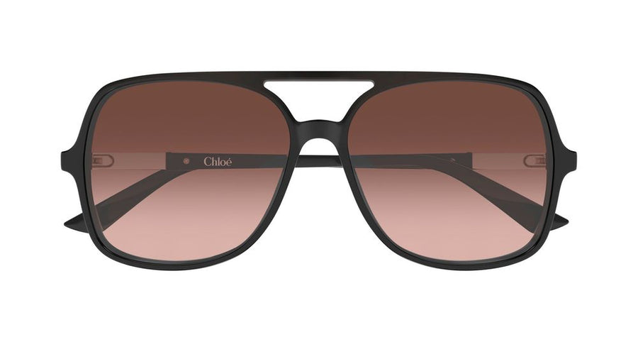 Chloé CH0364S Recycled Acetate frame; Bio Nylon lenses sunglasses in black