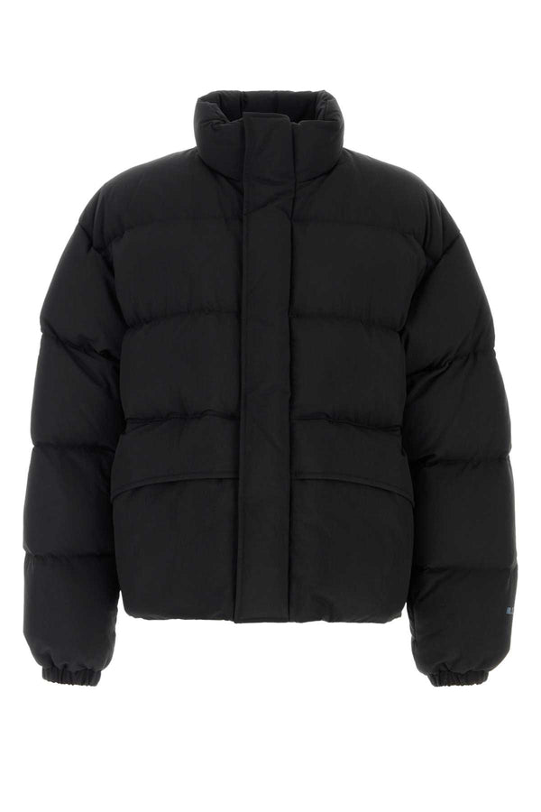 Black Nylon Blend Down Jacket 001 Camicie