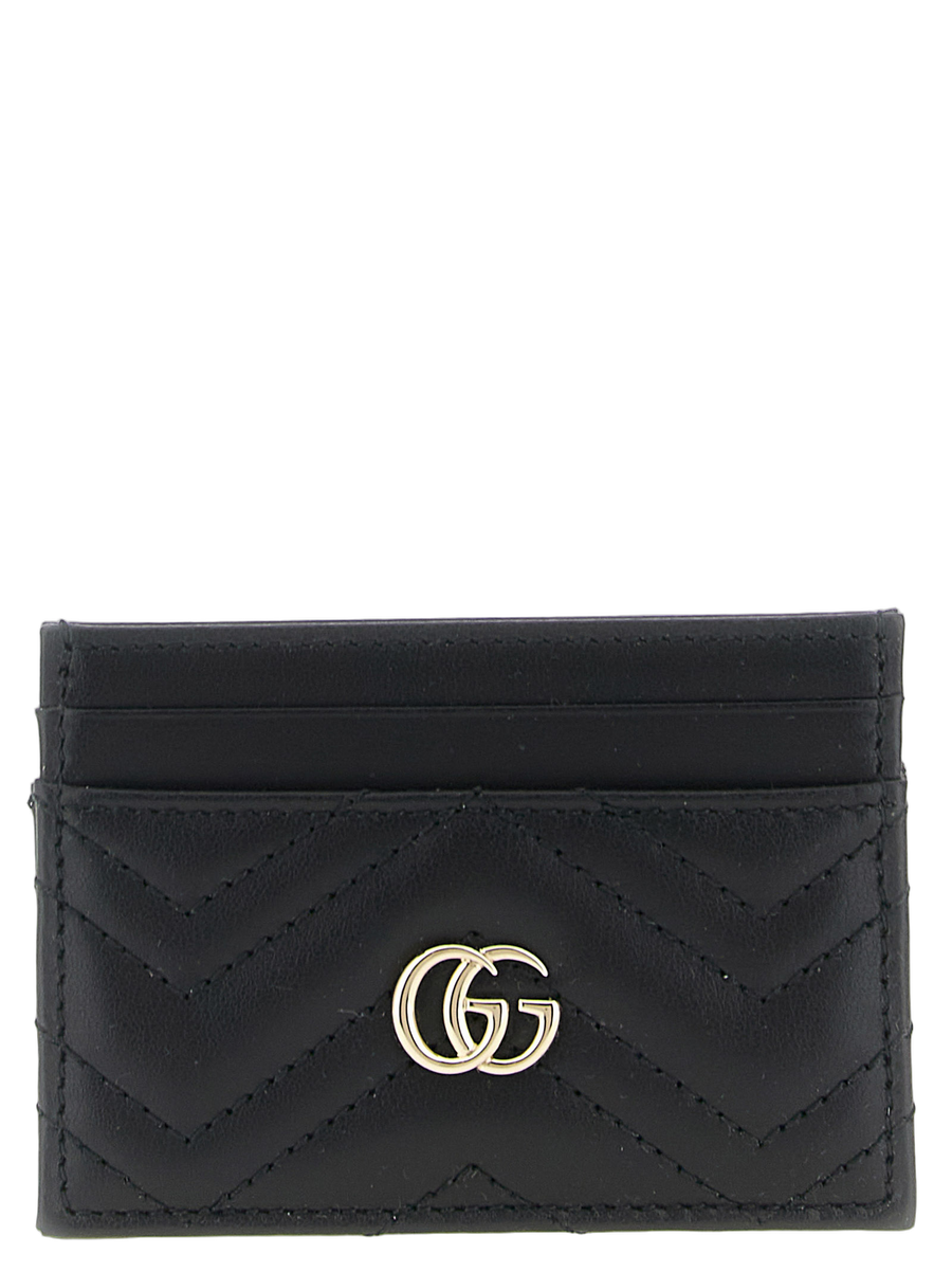 Gucci 100% calfskin leather (Bos Taurus) card case in black