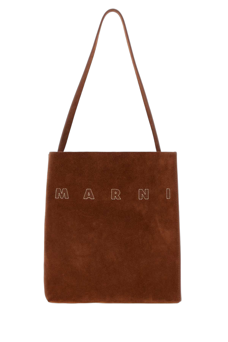 Marni Hobo Exterior: 100% Bovine leather shoulder bag in brown