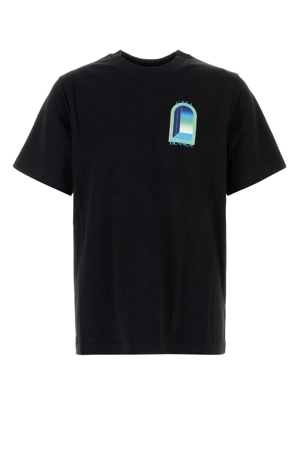 Casablanca 100% Organic cotton t-shirt in black