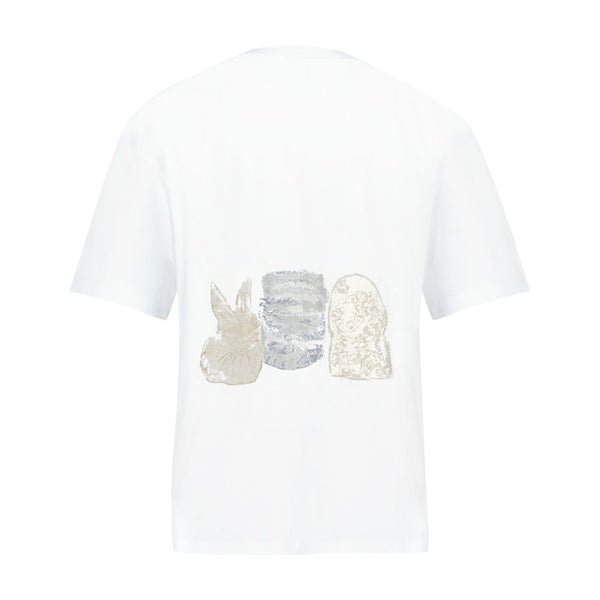 Ganni Cotton t-shirt in white