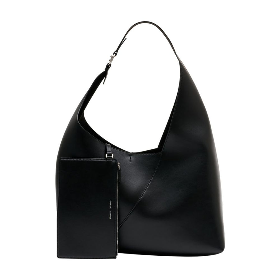 SamsøE SamsøE Calfskin shoulder bag in black