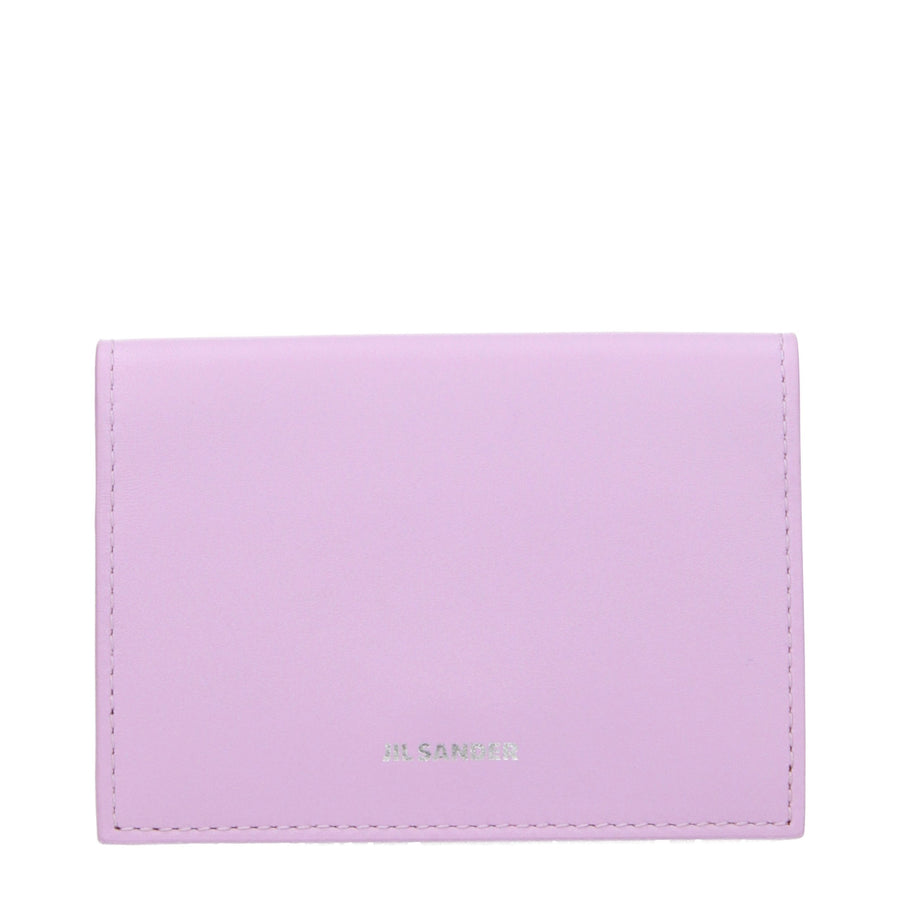 Pink Leather Cardholder Accessory