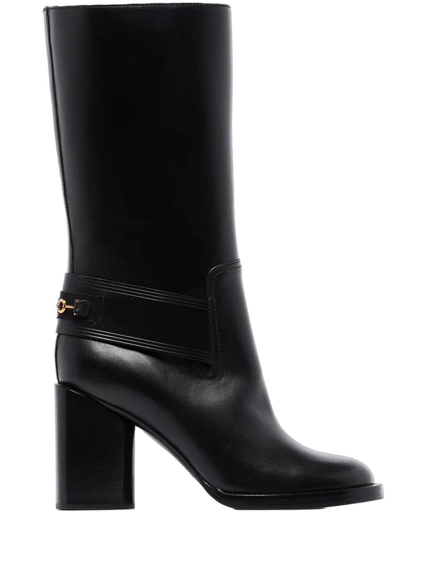 Ferragamo Leather boot in black
