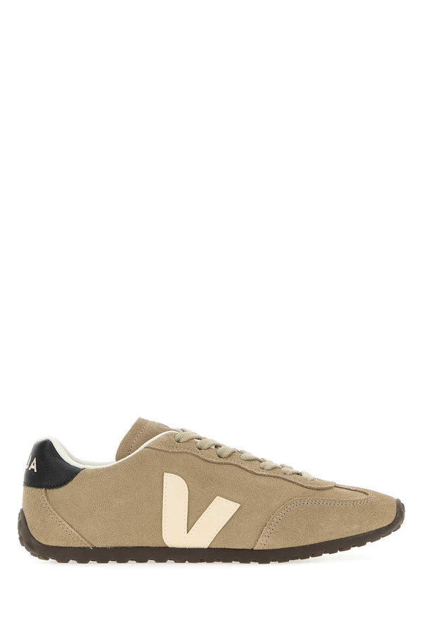 Veja Exterior: 100% Suede; Interior: 100% Fabric; Sole: Rubber sneaker in beige