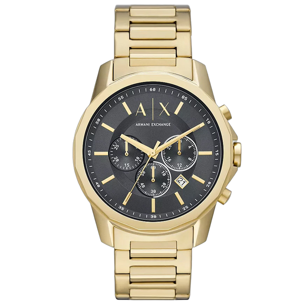 Armani Exchange Stainless steel case watch in gold