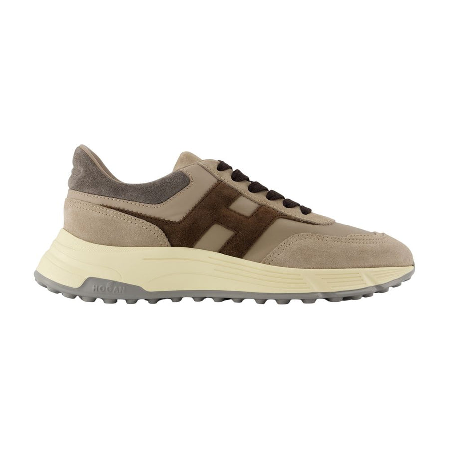 Hogan Calfskin sneaker in beige