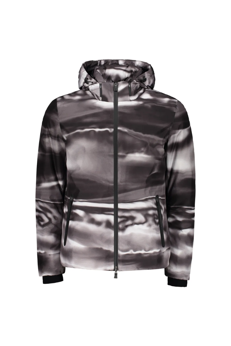 Herno 100% Polyamide bomber jacket in black