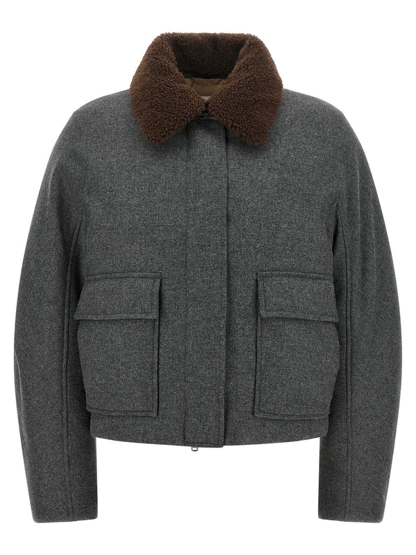 Brunello Cucinelli 95% Virgin Wool jacket in gray
