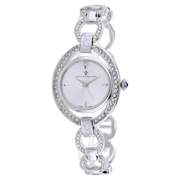 Christian Van Sant Stainless steel case watch in white