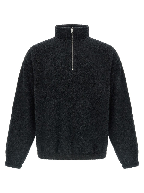 Gray Wool Sweatshirt Clothing