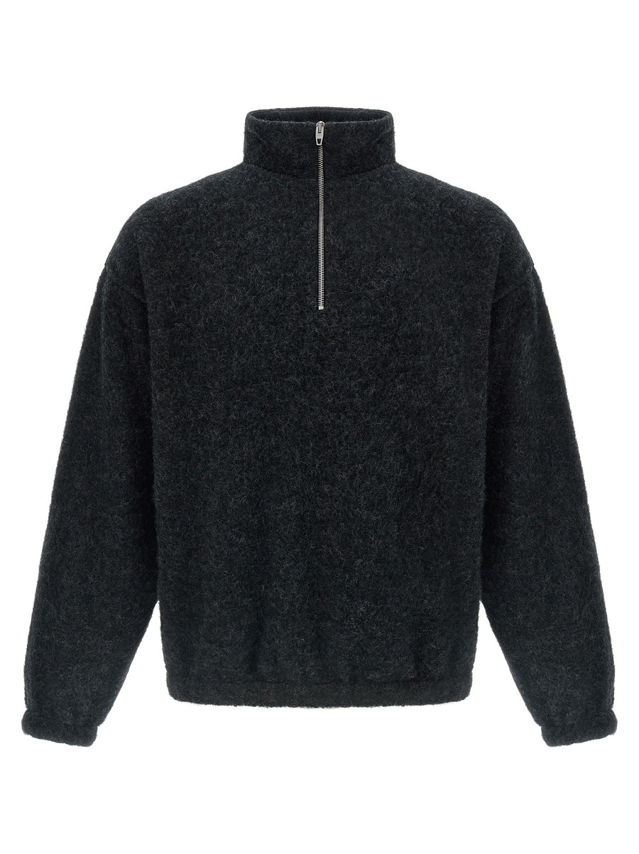 Gray Wool Sweatshirt Clothing