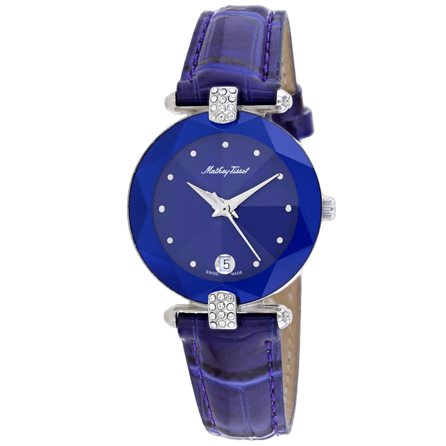 Mathey Tissot Stainless steel case watch in blue