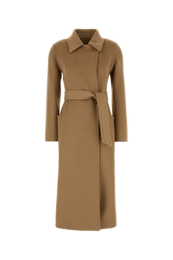 Max Mara 100% Cashmere coat in beige